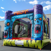 NB-BC079 Commercial inflatable bouncy castle pumpkin jeux gonflable haunted children jumping bounce house halloween party for kids